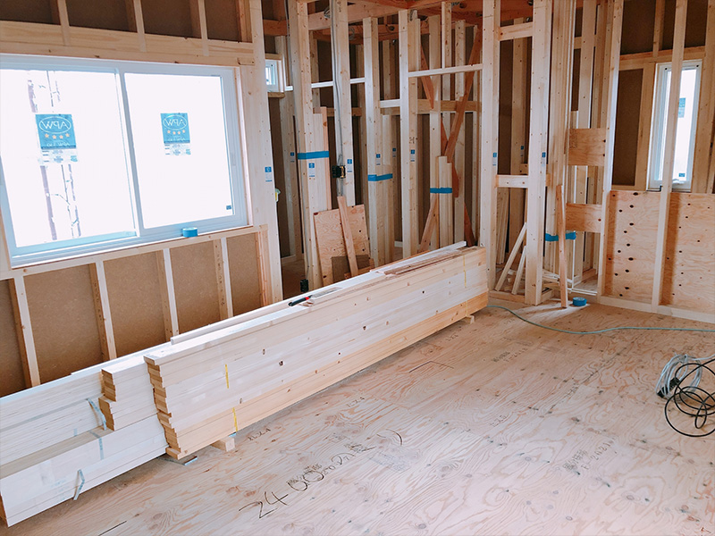 木造新築住宅サッシ工事